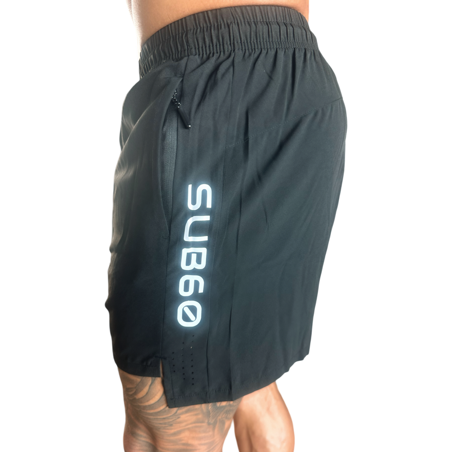 MENS PERFORM 5" SHORTS  BLACK