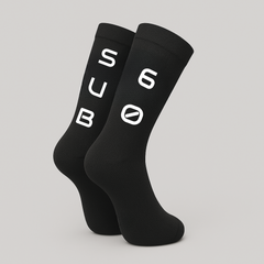 SUB60 RUN SOCKS - CORE BLACK